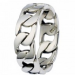 bague argent pour homme moderne